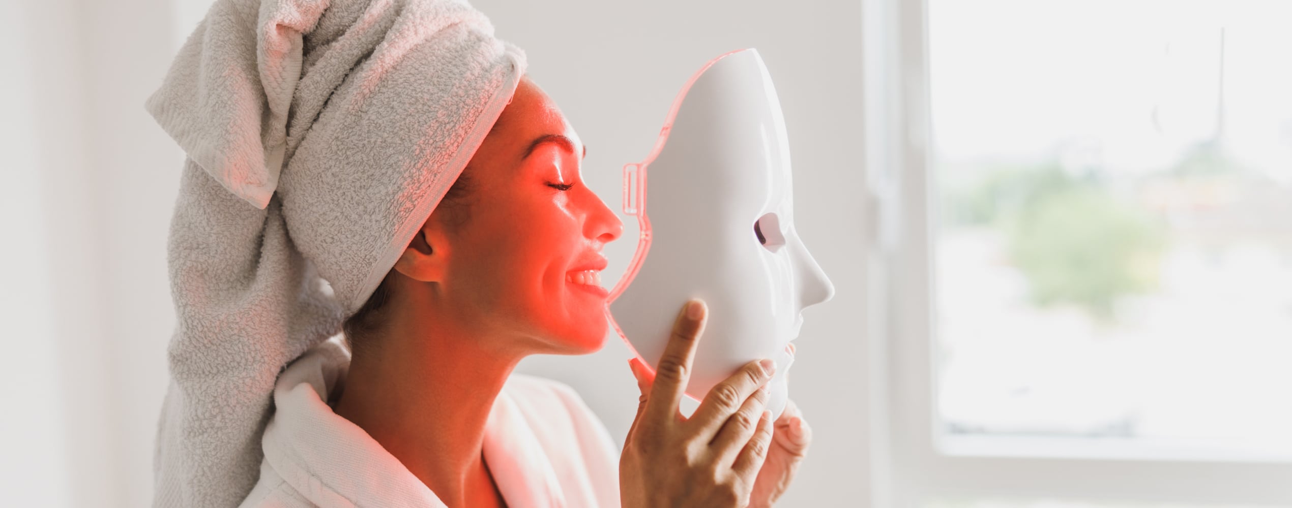 Masques anti-âge LED, au collagène